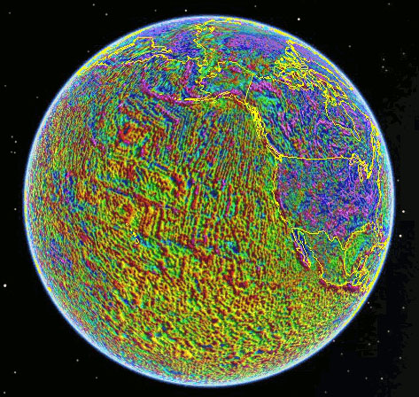 The global magnetic map illustrates Earth evolution (plate tectonics and crustal interaction with the deep mantle). The global magnetic map illustrates Earth evolution (plate tectonics and crustal interaction with the deep mantle).