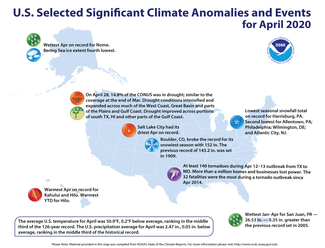 April 2020 US Significant Events Map
