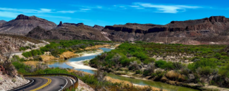 Rio Grande River on a clear day Rio Grande River on a clear day
