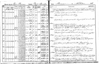 Photo of the Bremen's April 1856 ship log