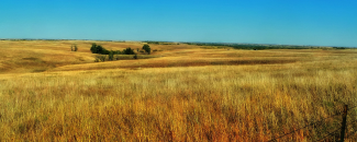 Photo of a Nebraska prairie and plains landscape Photo of a Nebraska prairie and plains landscape