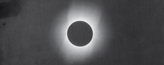 Photo of the May 28, 1900, total solar eclipse captured by Thomas Smillie on the Smithsonian's Solar Eclipse Expedition Photo of the May 28, 1900, total solar eclipse captured by Thomas Smillie on the Smithsonian's Solar Eclipse Expedition