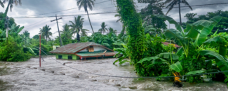 A rural home being submerged by floodwaters caused by torrential rain in Baco, Oriental Mindoro, Philippines on July 23, 2021. A rural home being submerged by floodwaters caused by torrential rain in Baco, Oriental Mindoro, Philippines on July 23, 2021.
