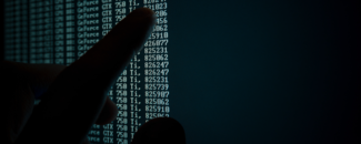 Photo of computer screen, code, and finger pointing Photo of computer screen, code, and finger pointing