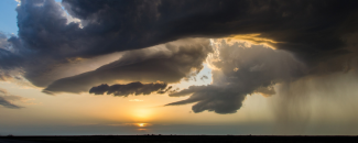 Photo of supercell thunderstorm above western Kansas Photo of supercell thunderstorm above western Kansas