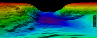 Bathymetric map of the ocean. Bathymetric map of the ocean.