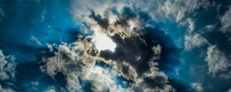 Photo of clouds in front of the sun Photo of clouds in front of the sun