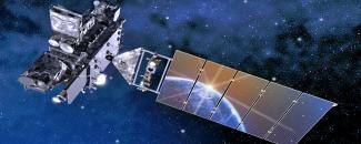 Image of an artist rendition of the GOES-R Satellite Image of an artist rendition of the GOES-R Satellite
