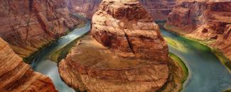 Photo of Horseshoe Bend along the Colorado River in Arizona Photo of Horseshoe Bend along the Colorado River in Arizona