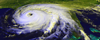 Satellite image of Hurricane Ivan making landfall on September 16, 2004 Satellite image of Hurricane Ivan making landfall on September 16, 2004