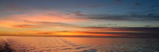 A colorful sunset on the Celebes Sea. A colorful sunset on the Celebes Sea.