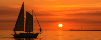 Picture of a schooner off of Key West, Florida Picture of a schooner off of Key West, Florida