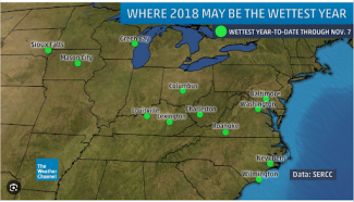 Alt text: Media Partner Map showing SERCC Climate Perspectives Tool Data.